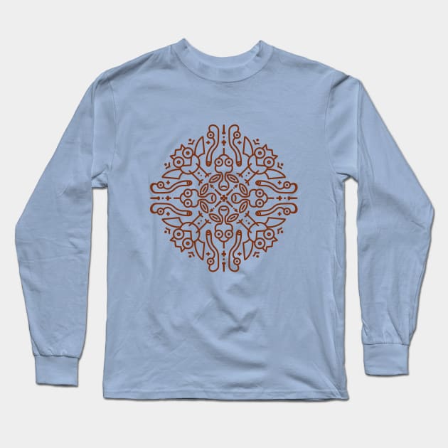 Mandala Long Sleeve T-Shirt by andrea-balza